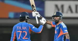 சஞ்சு சாம்சன் அதிரடி: வெஸ்ட் இண்டீஸை வீழ்த்தி அரையிறுதிக்கு முன்னேறியது இந்தியா – இங்கிலாந்துடன் மோதல் உறுதி! ஈடன் கார்டனில் சஞ்சு சாம்சன் அடித்த சிக்ஸர் மற்றும் இந்திய அணி கொண்டாட்டம்